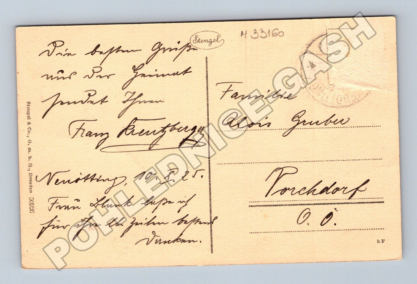 Pohlednice Německo Neu-Oetting panorama 1925 (M33160)
