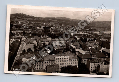 Pohlednice Rakousko Linz panorama města 1940 (M33161)