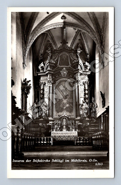 Pohlednice Rakousko Stiftskirche Schlägl interiér (M33163)