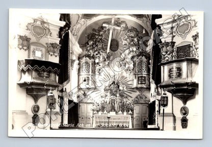 Pohlednice Rakousko Maria Ach kostel interiér 1941 (M33166)