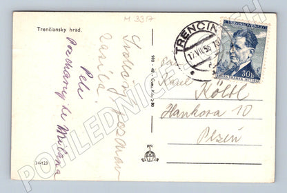 Pohlednice Trenčiansky hrad 1956 (M3317)
