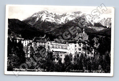 Pohlednice Rakousko Semmering Südbahnhotel Rax 1935 (M33176)