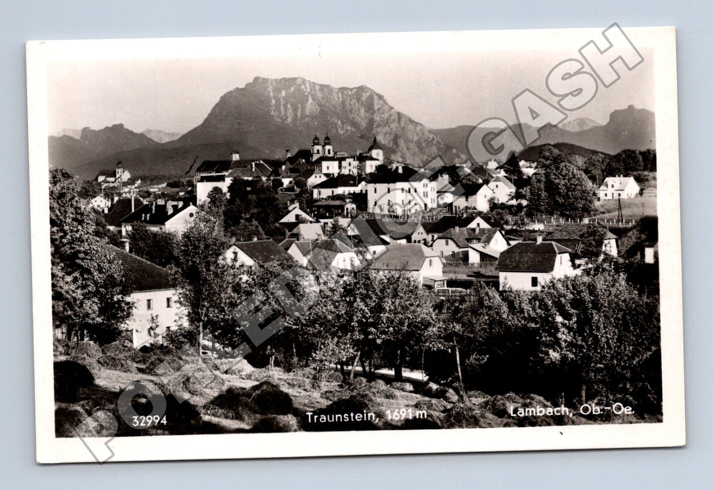 Pohlednice Rakousko Lambach Traunstein hora 1953 (M33178)