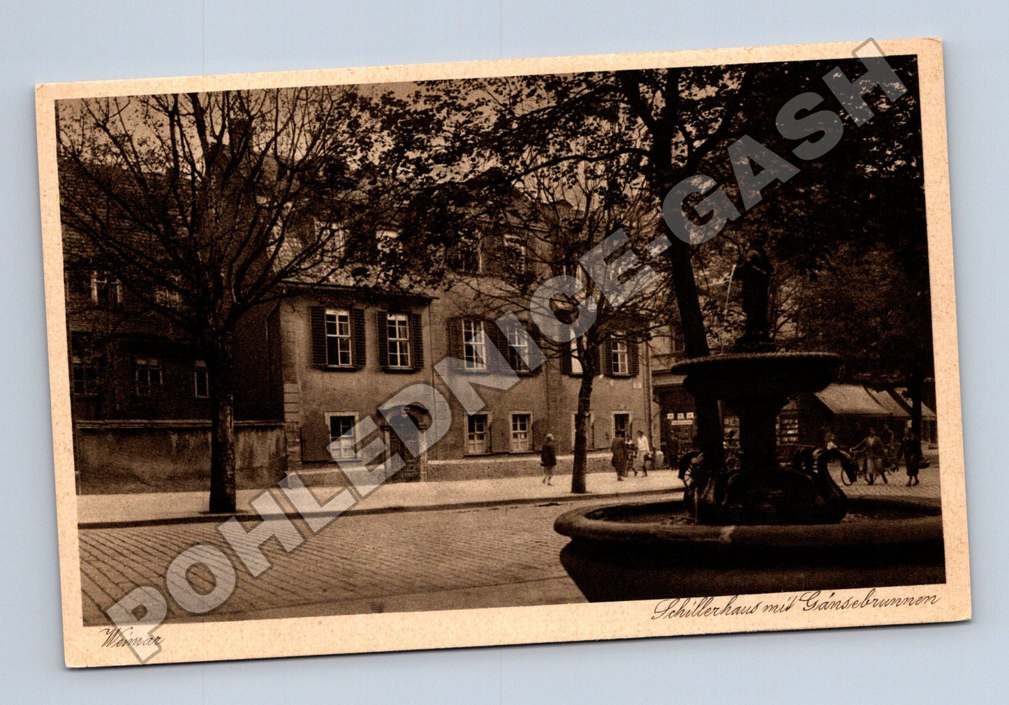 Pohlednice Německo Weimar Schillerhaus Gänsebrunnen (M33190)