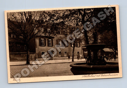 Pohlednice Německo Weimar Schillerhaus Gänsebrunnen (M33190)