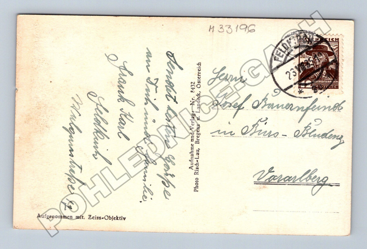 Pohlednice Rakousko Feldkirch Schattenburg 1932 (M33196)