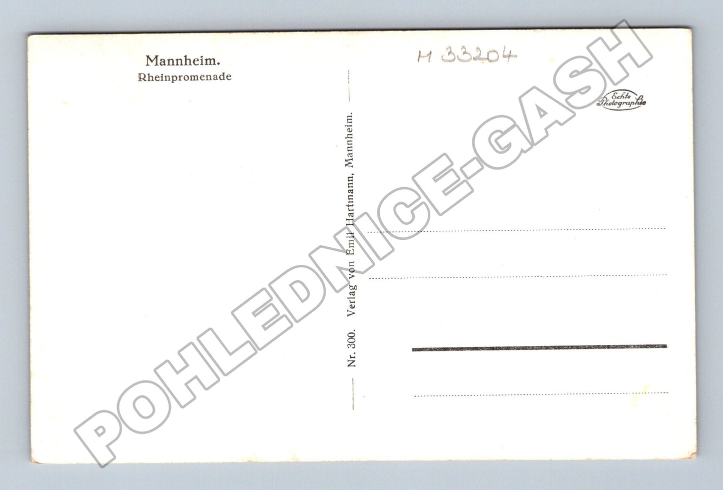 Pohlednice Německo Mannheim Rheinpromenade (M33204)