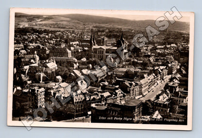 Pohlednice Německo Trier letecký pohled Porta Nigra (M33212)