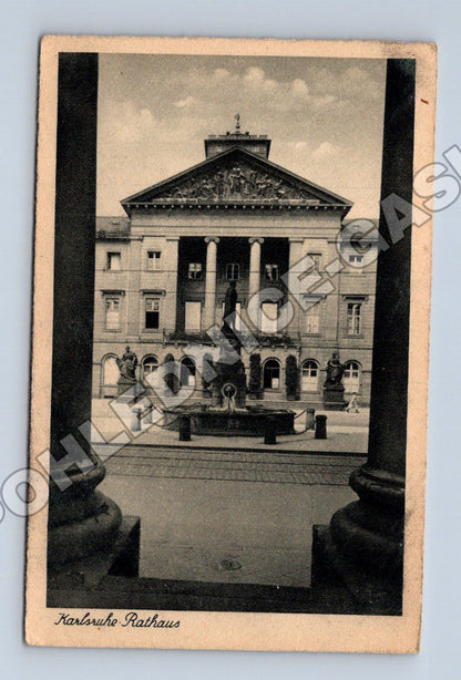 Pohlednice Německo Karlsruhe Rathaus (M33227)