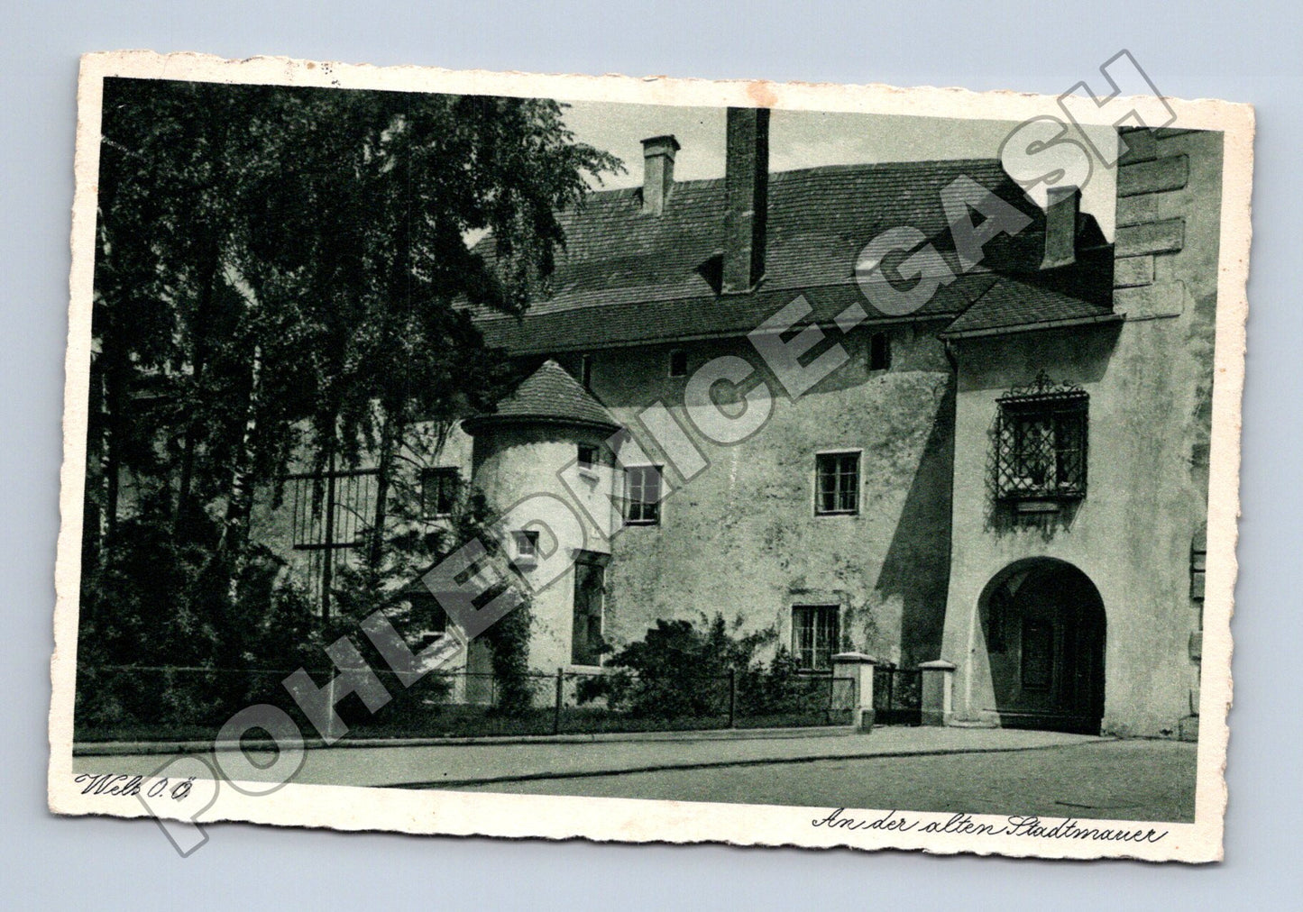 Pohlednice Rakousko Wels u staré městské zdi 1931 (M33229)