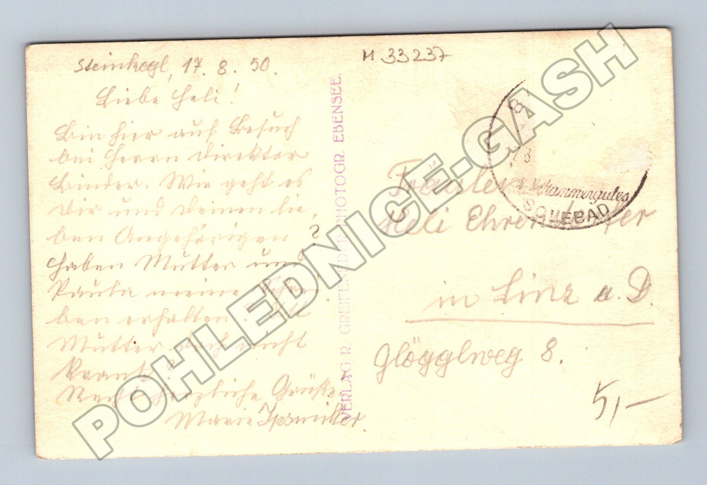Pohlednice Rakousko Ebensee Salzkammergut 1950 (M33237)