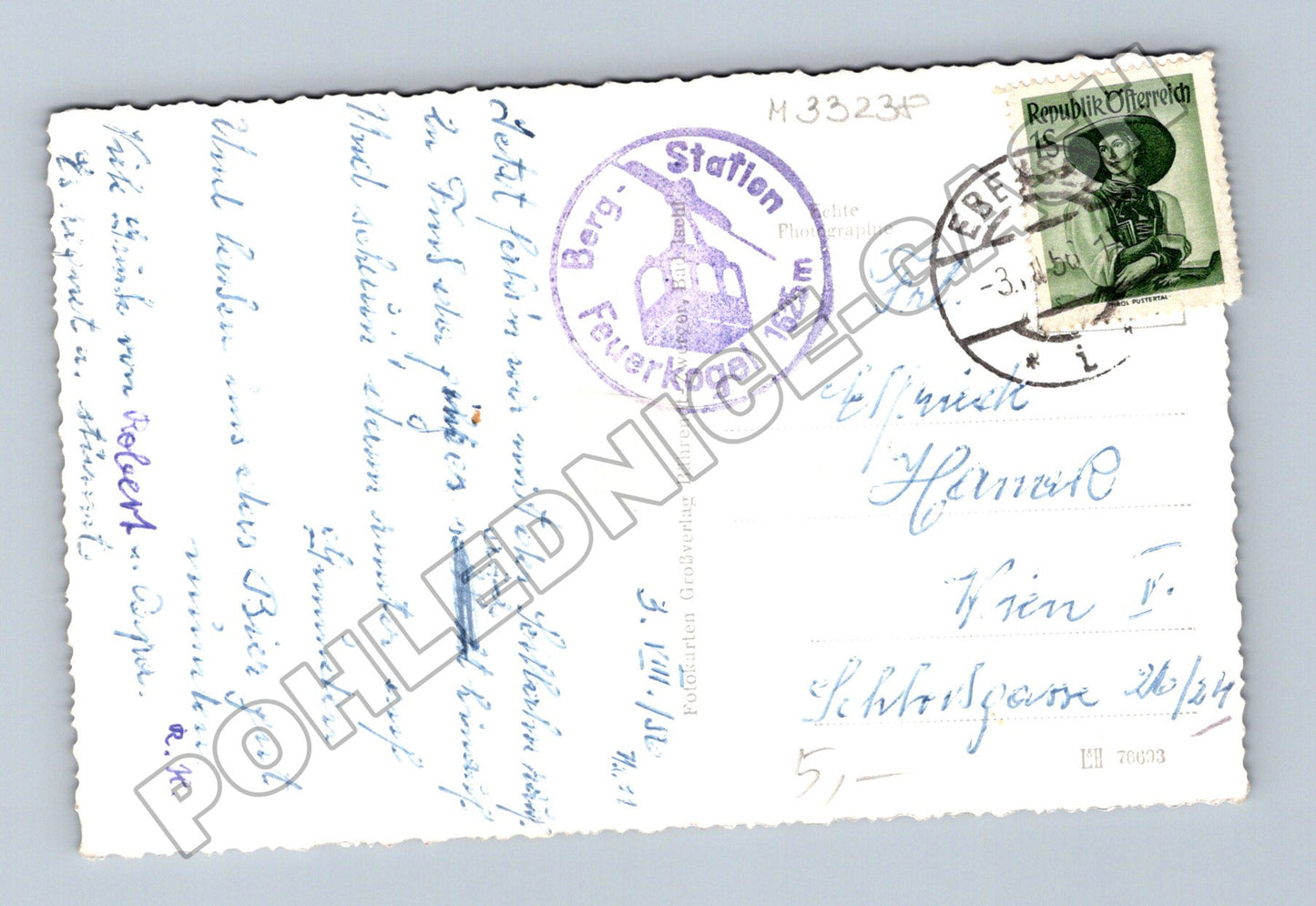 Pohlednice Rakousko Feuerkogel Langbathsee 1950 (M33238)