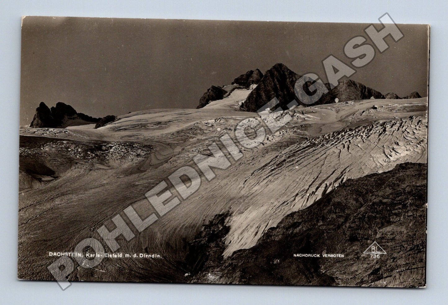 Rakousko Dachstein Karls-Eisfeld m. d. Diendln 1929 (M33239)