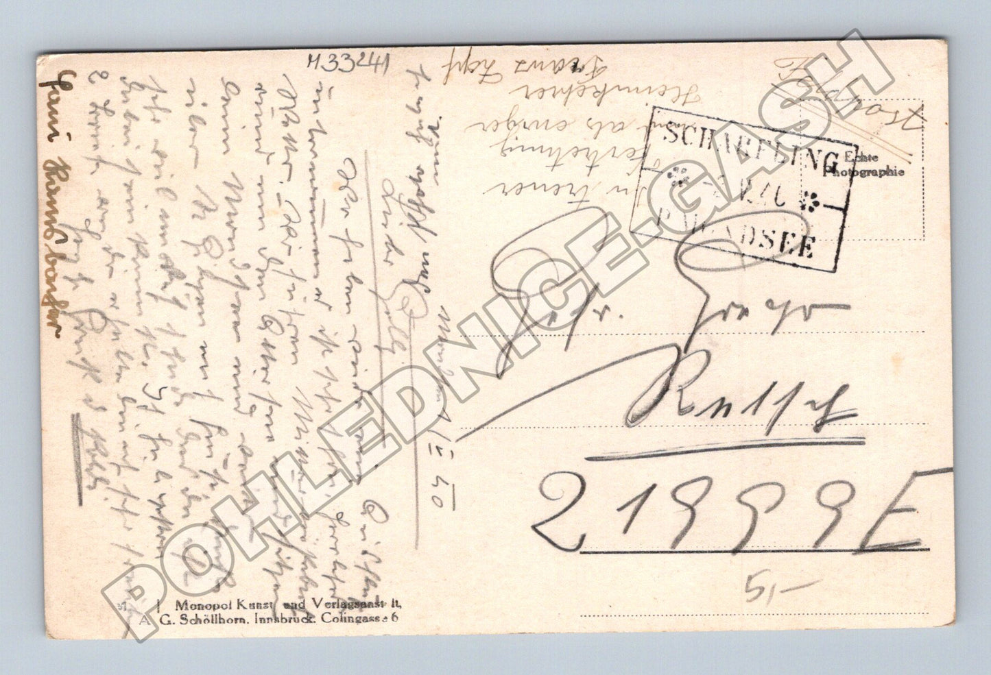 Rakousko Schafbernalpe Dachstein Salzkammergut 1940 (M33241)