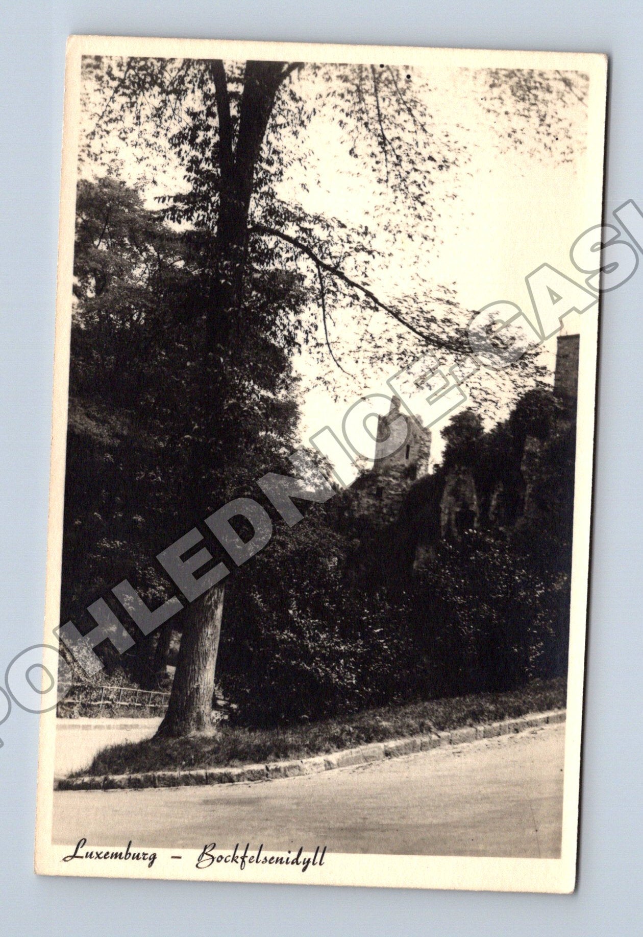 Pohlednice Lucembursko Bockfelsen hradní zřícenina (M33243)