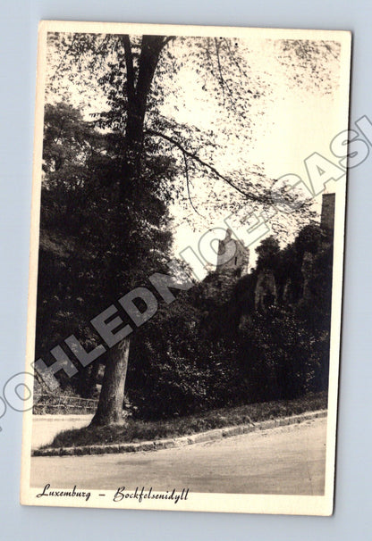 Pohlednice Lucembursko Bockfelsen hradní zřícenina (M33243)