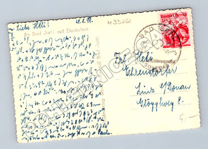 Pohlednice Rakousko Bad Ischl s Dachsteinem 1949 (M33261)