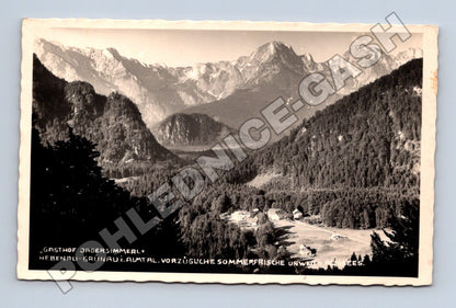 Pohlednice Rakousko Grünau im Almtal hory 1953 (M33265)