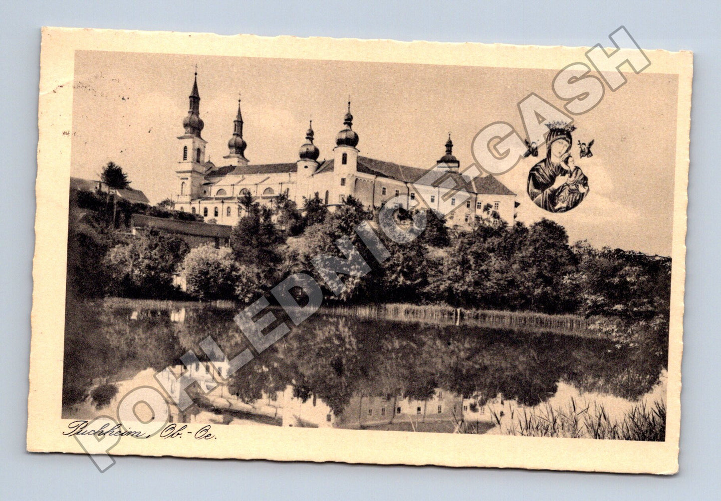 Pohlednice Rakousko Puchheim klášter jezero 1935 (M33275)