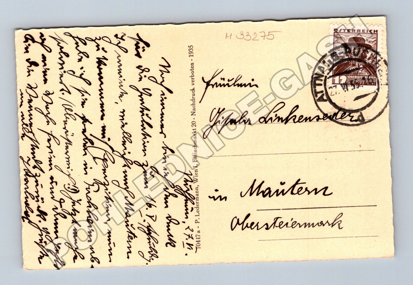 Pohlednice Rakousko Puchheim klášter jezero 1935 (M33275)