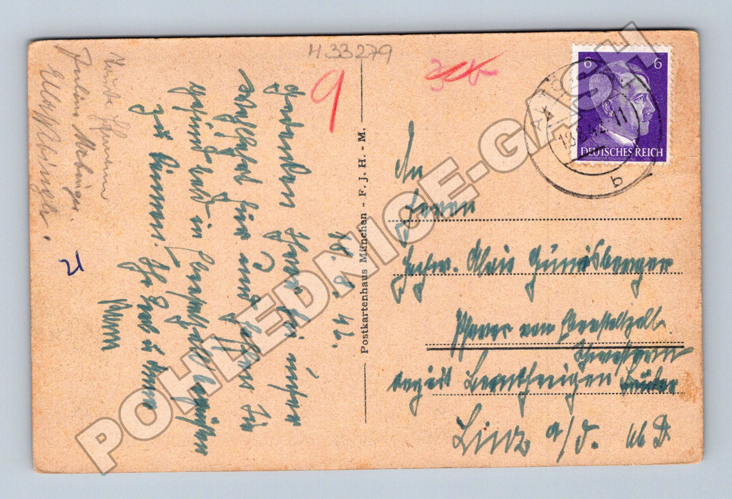 Pohlednice Německo Altötting Kapellplatz 1942 (M33279)