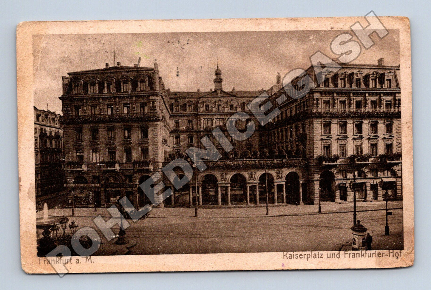 Pohlednice Německo Frankfurt Kaiserplatz Frankfurter Hof (M33281)