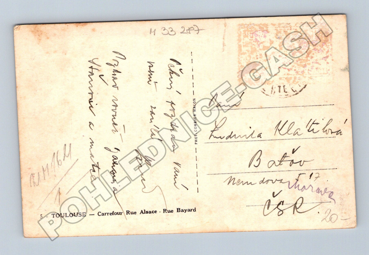 Pohlednice Francie Toulouse křižovatka ulic (M33287)
