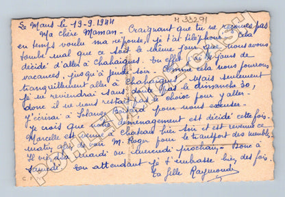 Pohlednice Francie Alpy zimní krajina 1944 (M33291)