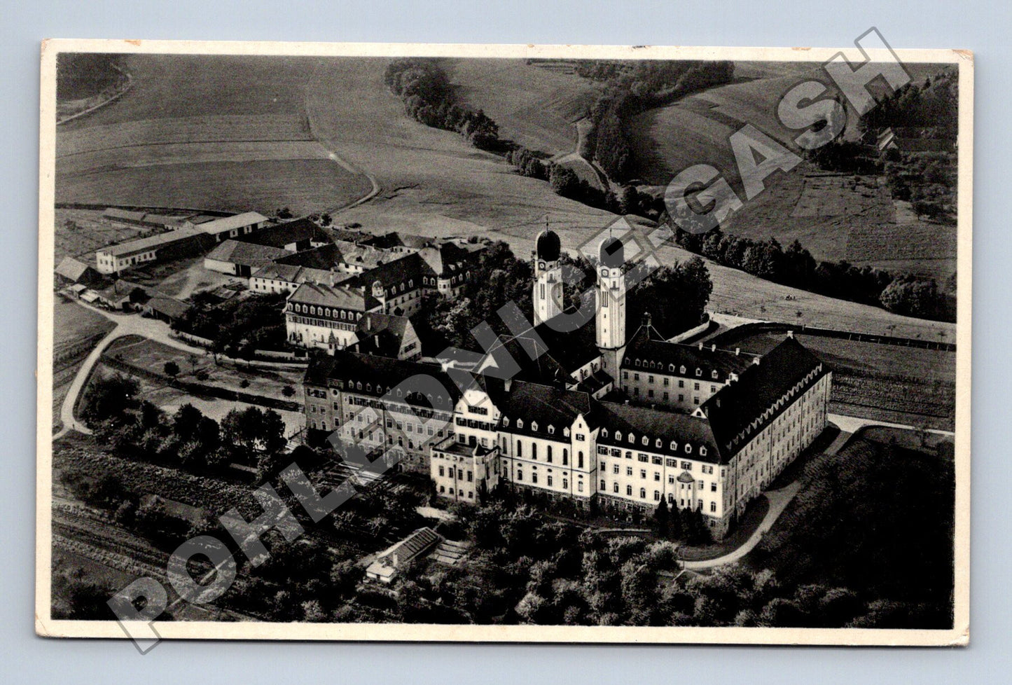 Německo Benediktiner-Abtei Schweiklberg letecký pohled 1939 (M33292)