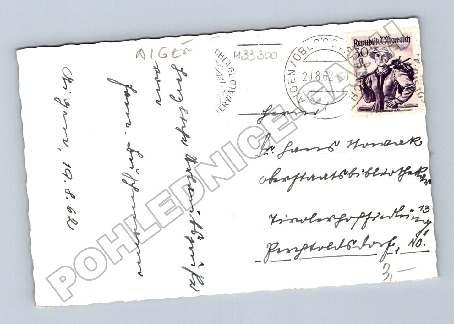Pohlednice Rakousko Bärnsteinkreuz na Medlaublicku 1962 (M33300)