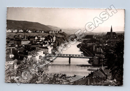 Pohlednice Rakousko Steyr panorama města s mostem (M33303)
