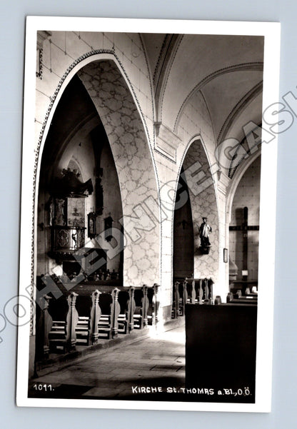 Rakousko St. Thomas a. Bl. O.Ö. interiér kostela 1930 (M33306)