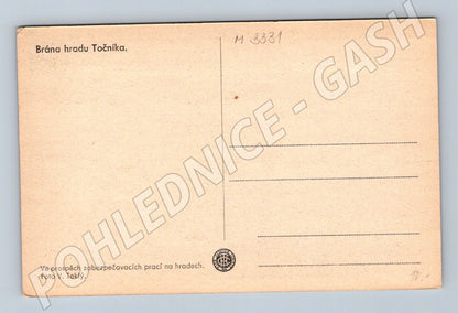 Pohlednice Točník brána hradu V Teklý (M3331)