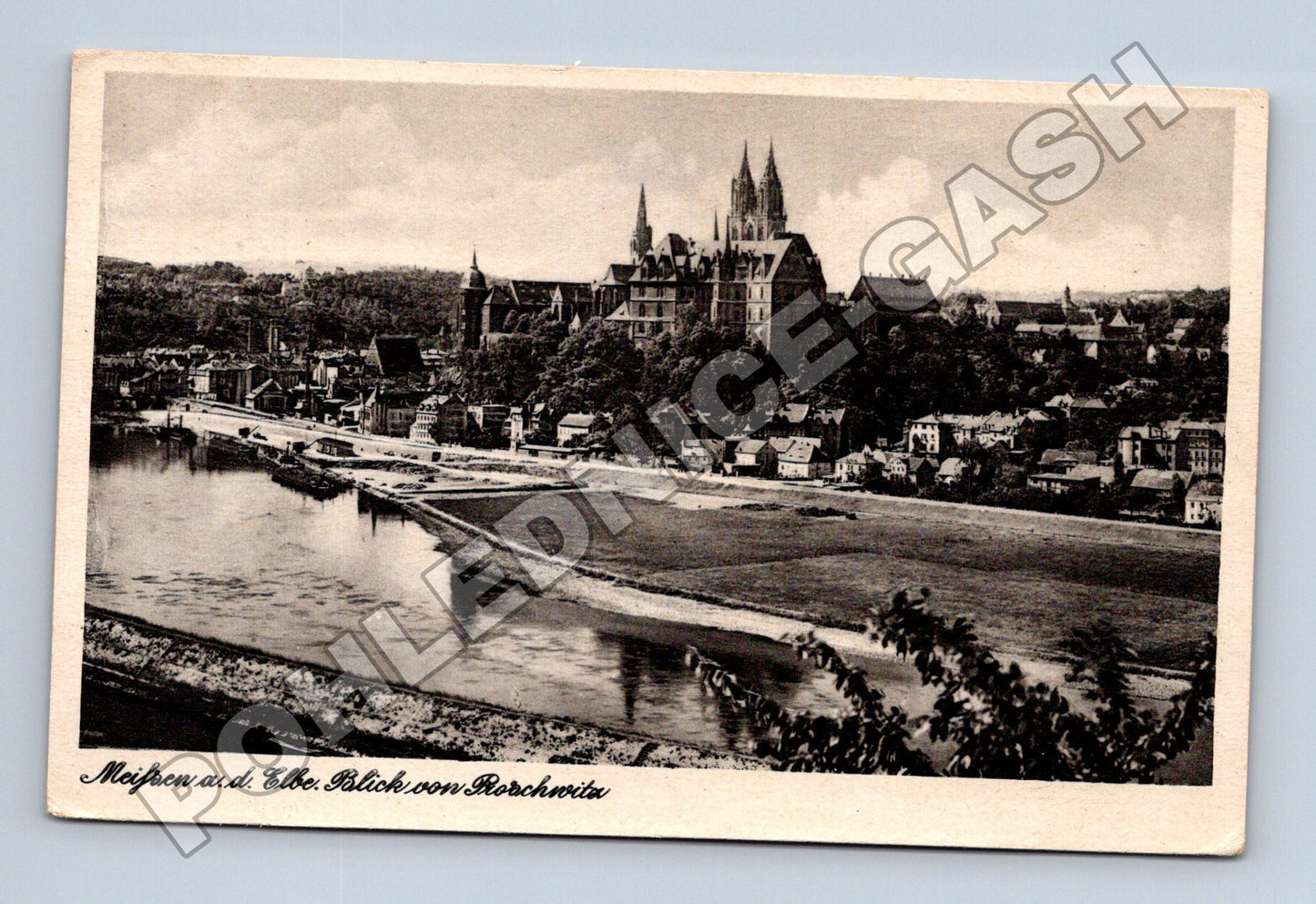 Pohlednice Německo Míšeň (Meissen) panorama 1951 (M33310)