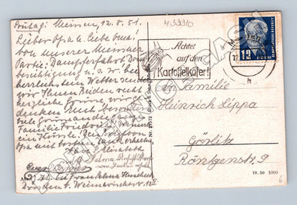 Pohlednice Německo Míšeň (Meissen) panorama 1951 (M33310)