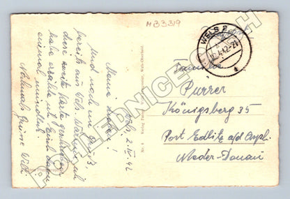 Pohlednice Rakousko Wels panorama města 1942 (M33319)