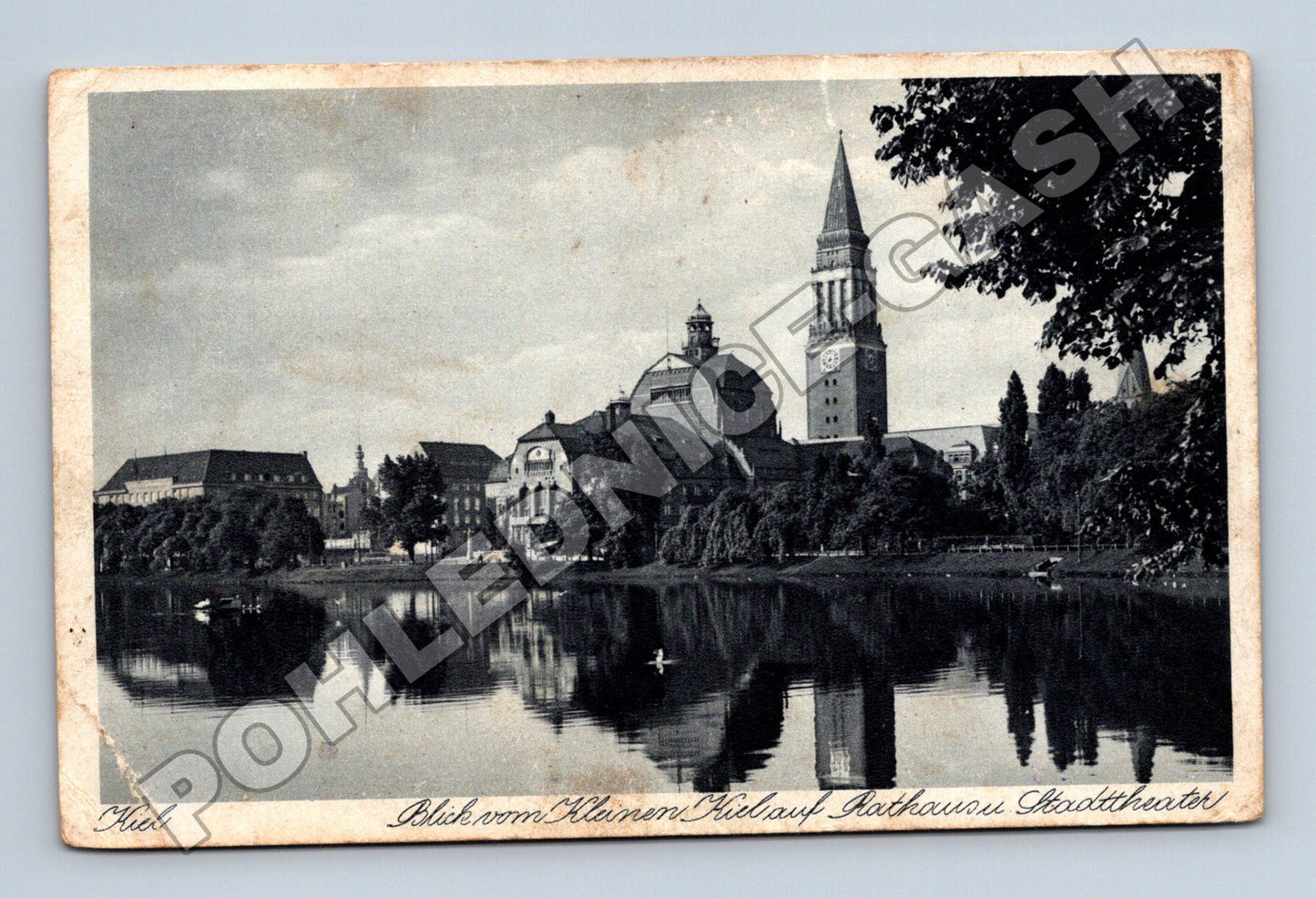Pohlednice Německo Kiel Rathaus Stadttheater (M33325)