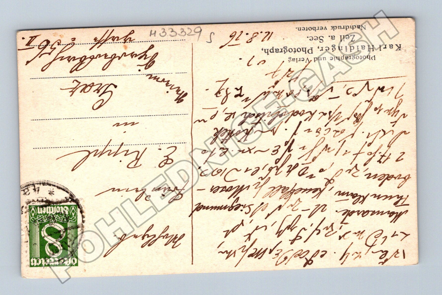 Pohlednice Rakousko Zell am See s jezerem 1927 (M33329)
