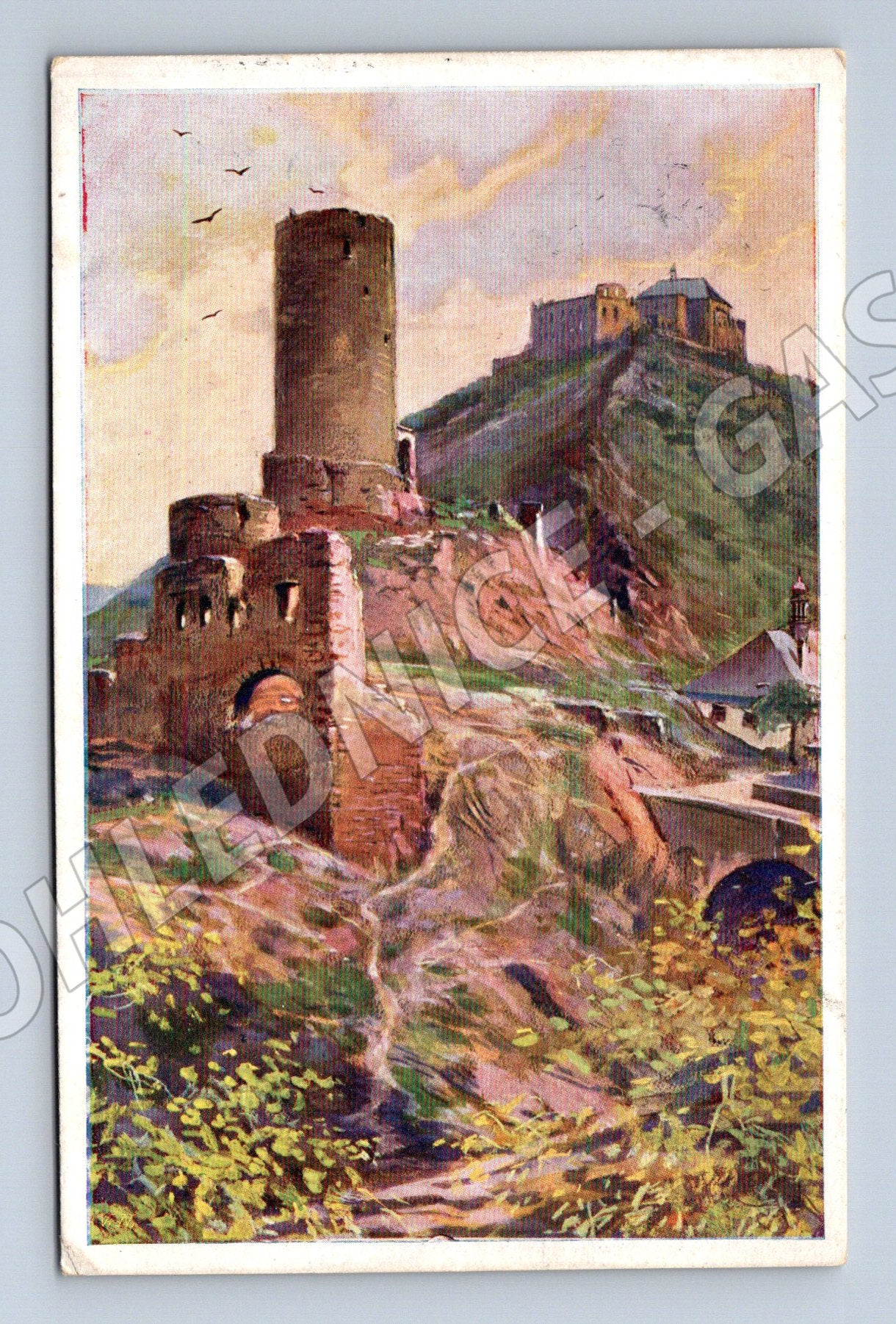 Pohlednice Žebrák a Točník historické hrady (M3333)