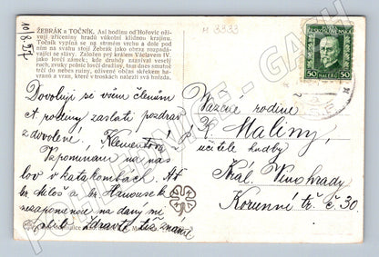 Pohlednice Žebrák a Točník historické hrady (M3333)