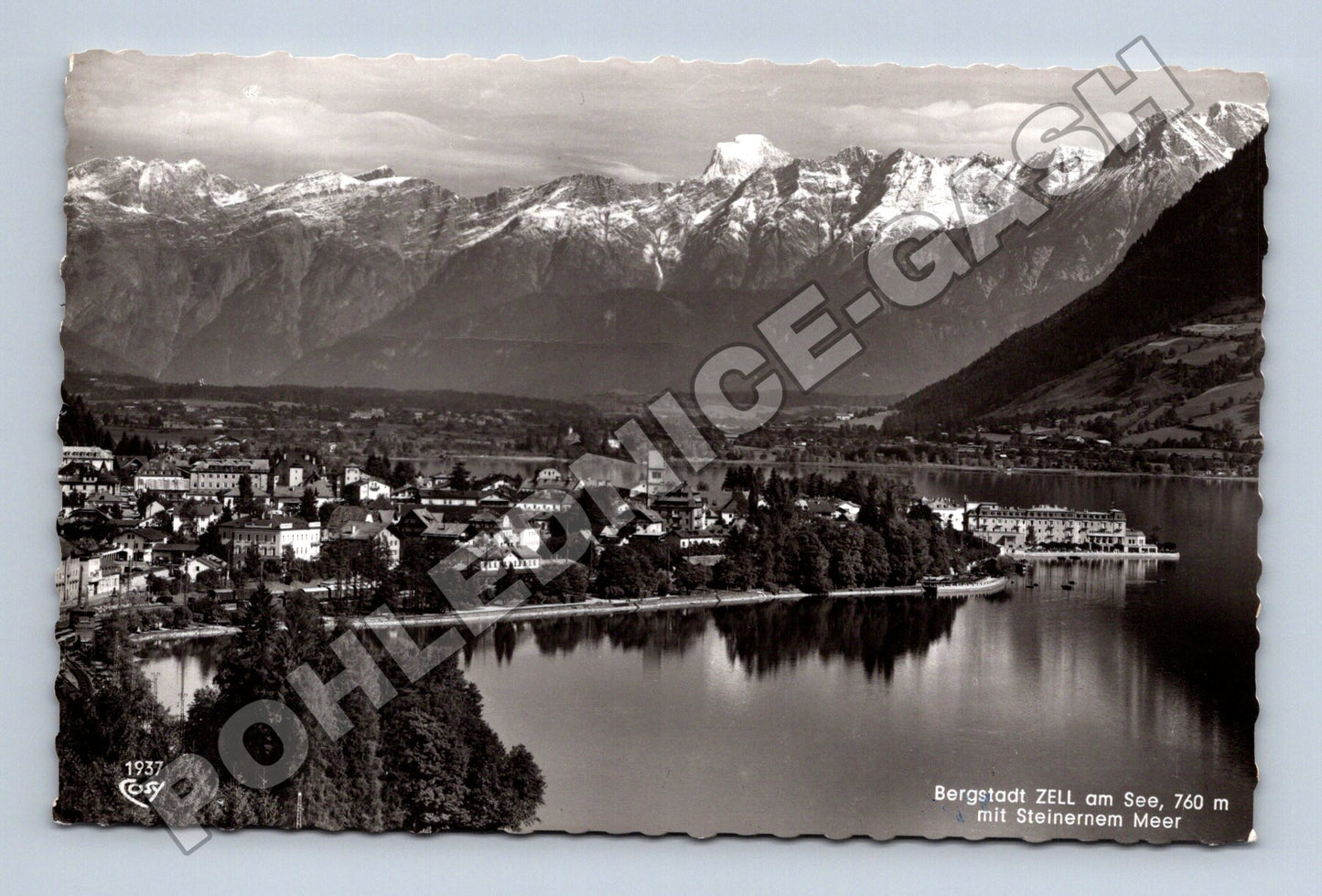 Pohlednice Rakousko Zell am See s horami 1937 (M33331)