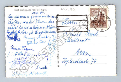 Pohlednice Rakousko Zell am See s horami 1937 (M33331)