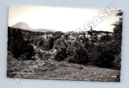 Pohlednice Rakousko Kirchham i. O. kostel vesnice 1937 (M33336)