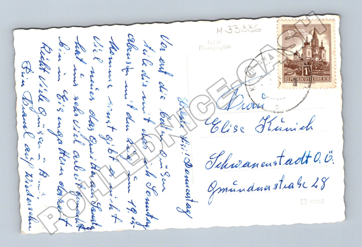 Pohlednice Rakousko Kirchham i. O. kostel vesnice 1937 (M33336)