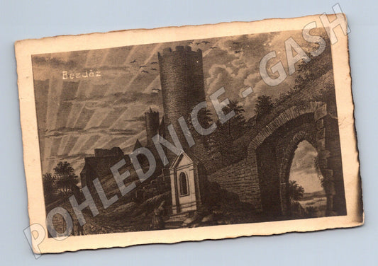 Pohlednice Bezděz hrad 1936 (M3334)