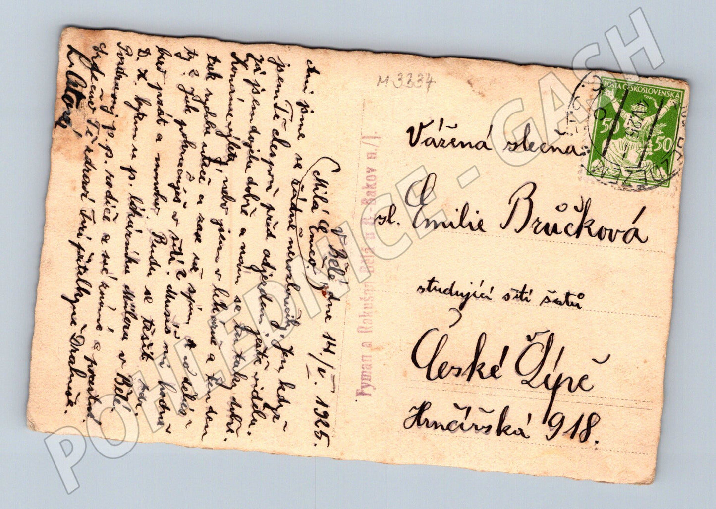 Pohlednice Bezděz hrad 1936 (M3334)