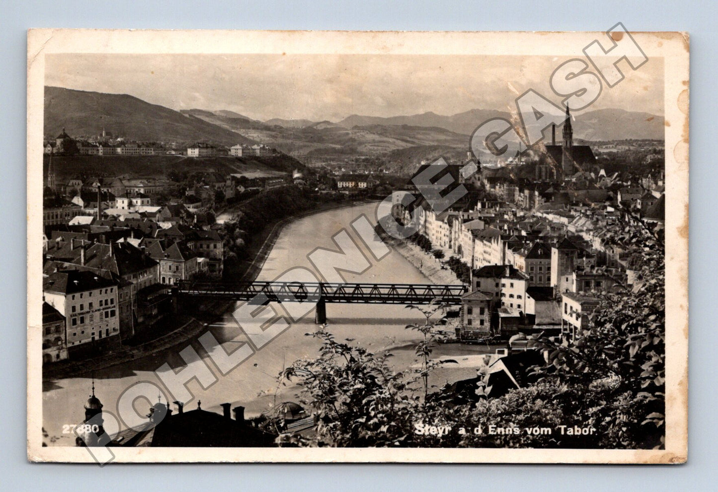 Pohlednice Rakousko Steyr a d Enns vom Tabor 1942 (M33351)