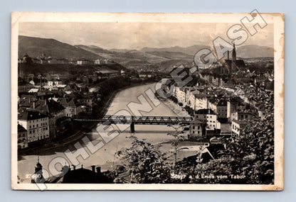 Pohlednice Rakousko Steyr a d Enns vom Tabor 1942 (M33351)