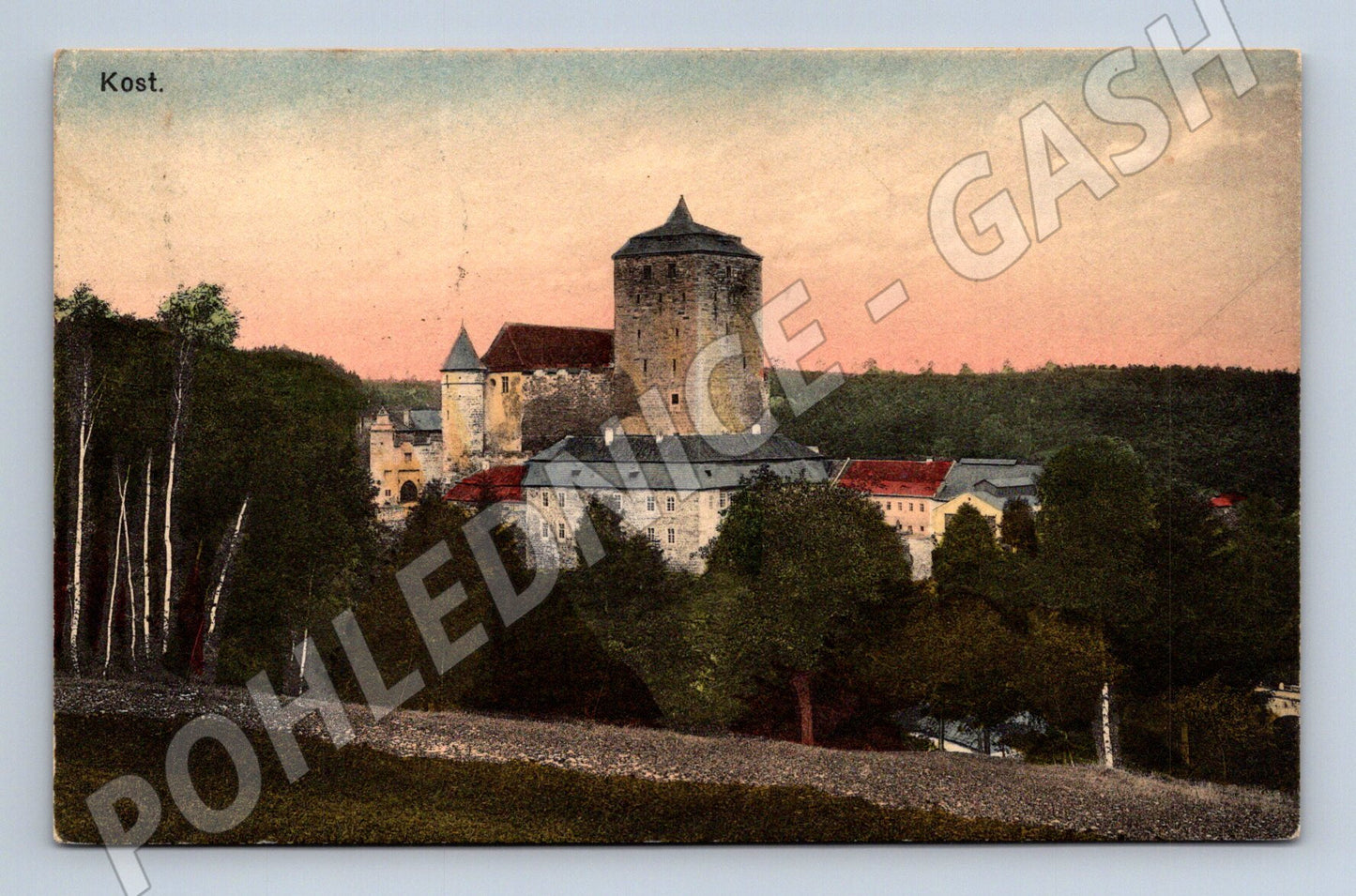 Pohlednice Kost historický kolorovaný motiv (M3336)