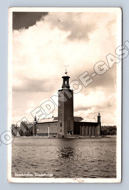 Pohlednice Švédsko Stockholm Stadshuset 1957 (M33370)